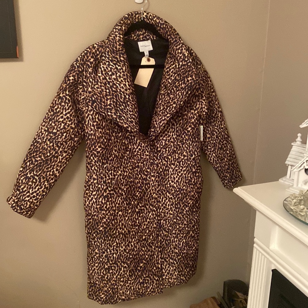 Daily Ritual Womens Diamond Quilted Long Coat. XS NWT